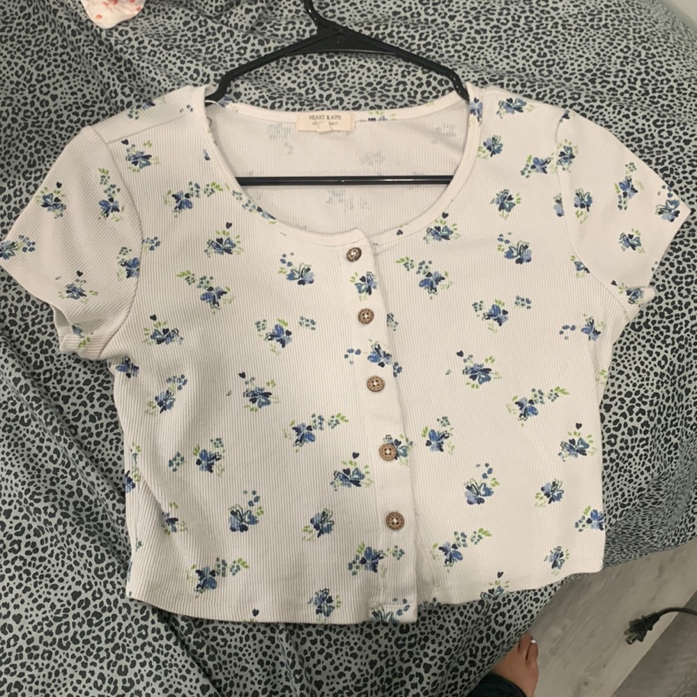 floral crop top